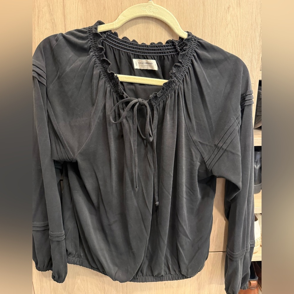 Lucky Brand Charcoal Blouse